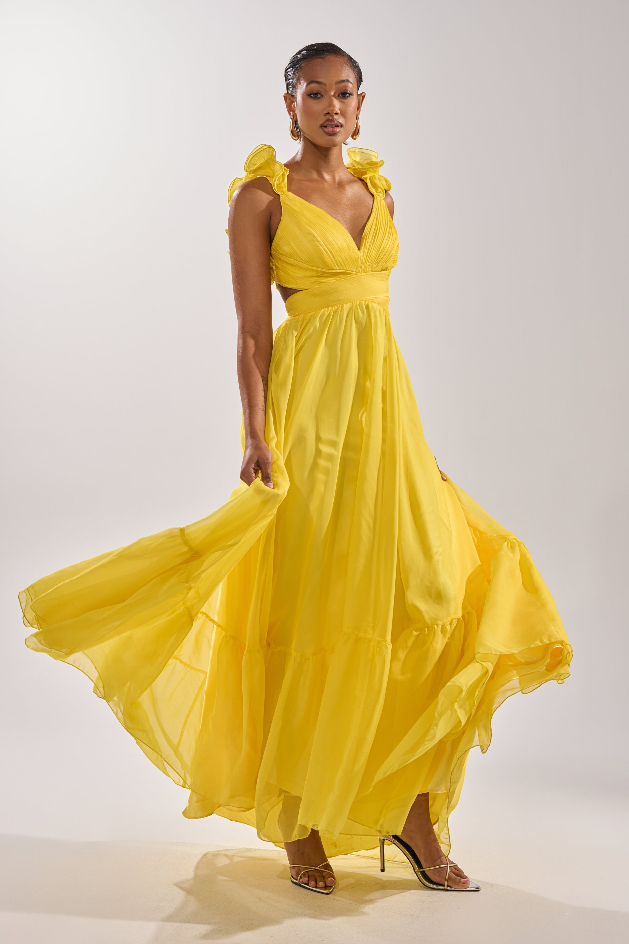 DREAM GIRL MAXI DRESS IN YELLOW