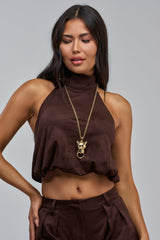 CALM BUT DEADLY SUEDE TOP
