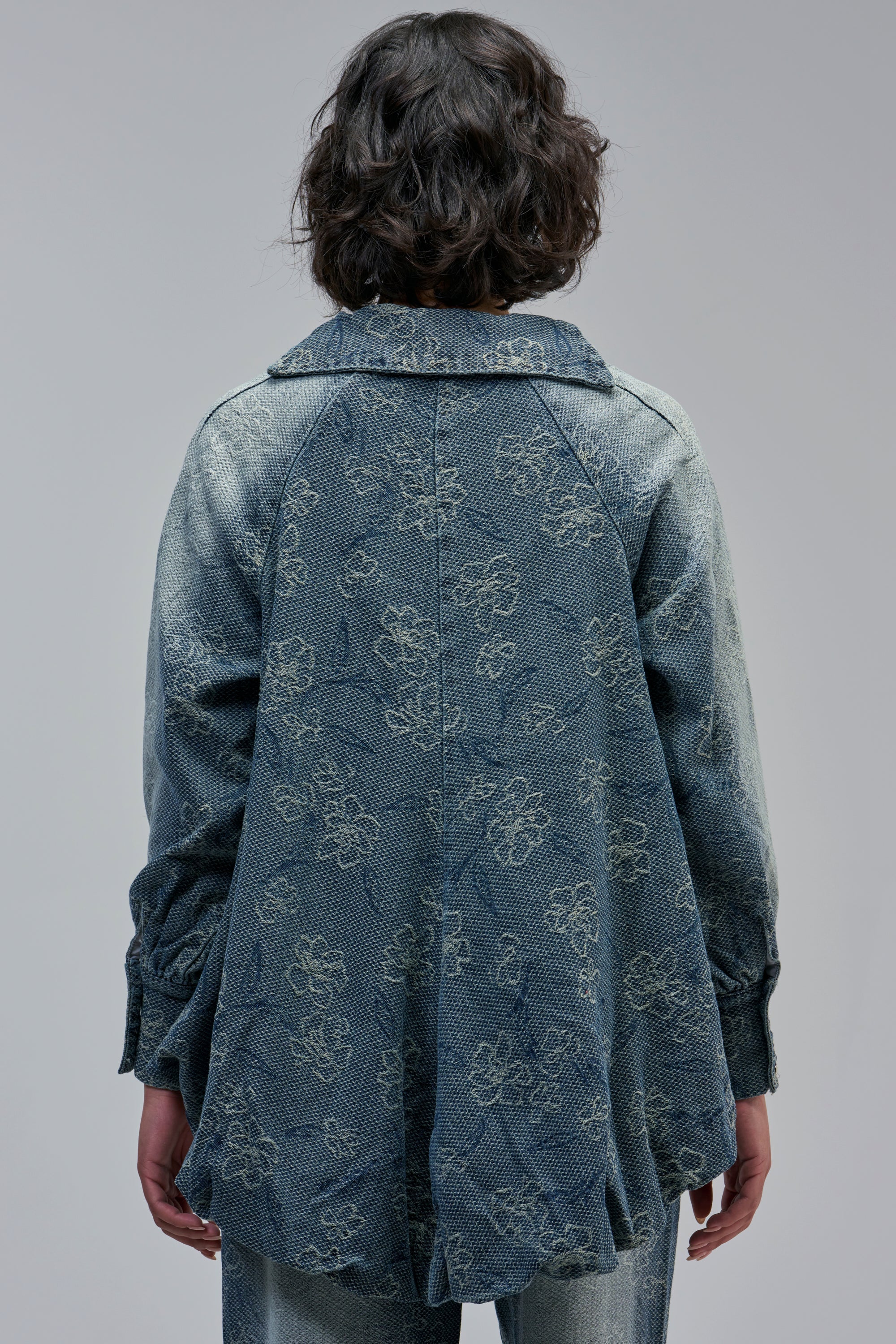 ALICE EMBROIDERED DENIM BLOUSE