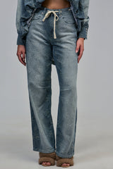 ALICE EMBROIDERED DENIM