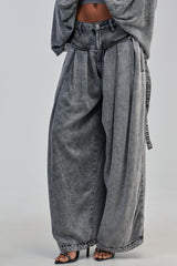 DRIFTING AWAY CARGO DENIM IN CHARCOAL