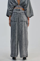 DRIFTING AWAY CARGO DENIM IN CHARCOAL