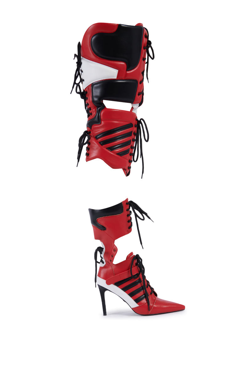 AZALEA WANG KANEY RED SPORT 2-1 BOOT