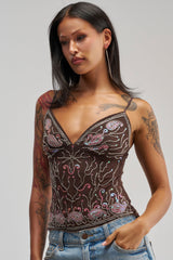 DREAMER BEADED CAMI TOP
