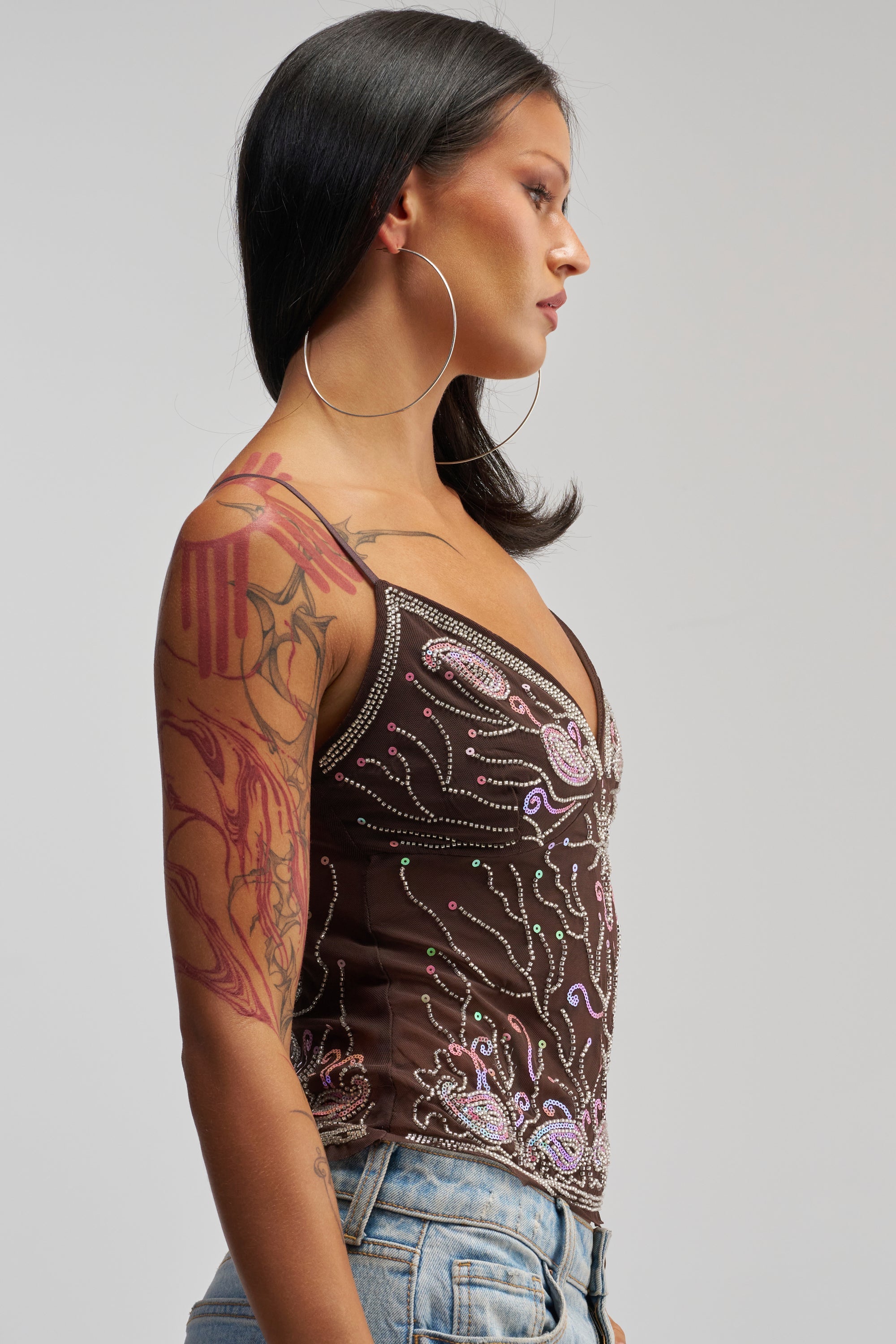 DREAMER BEADED CAMI TOP