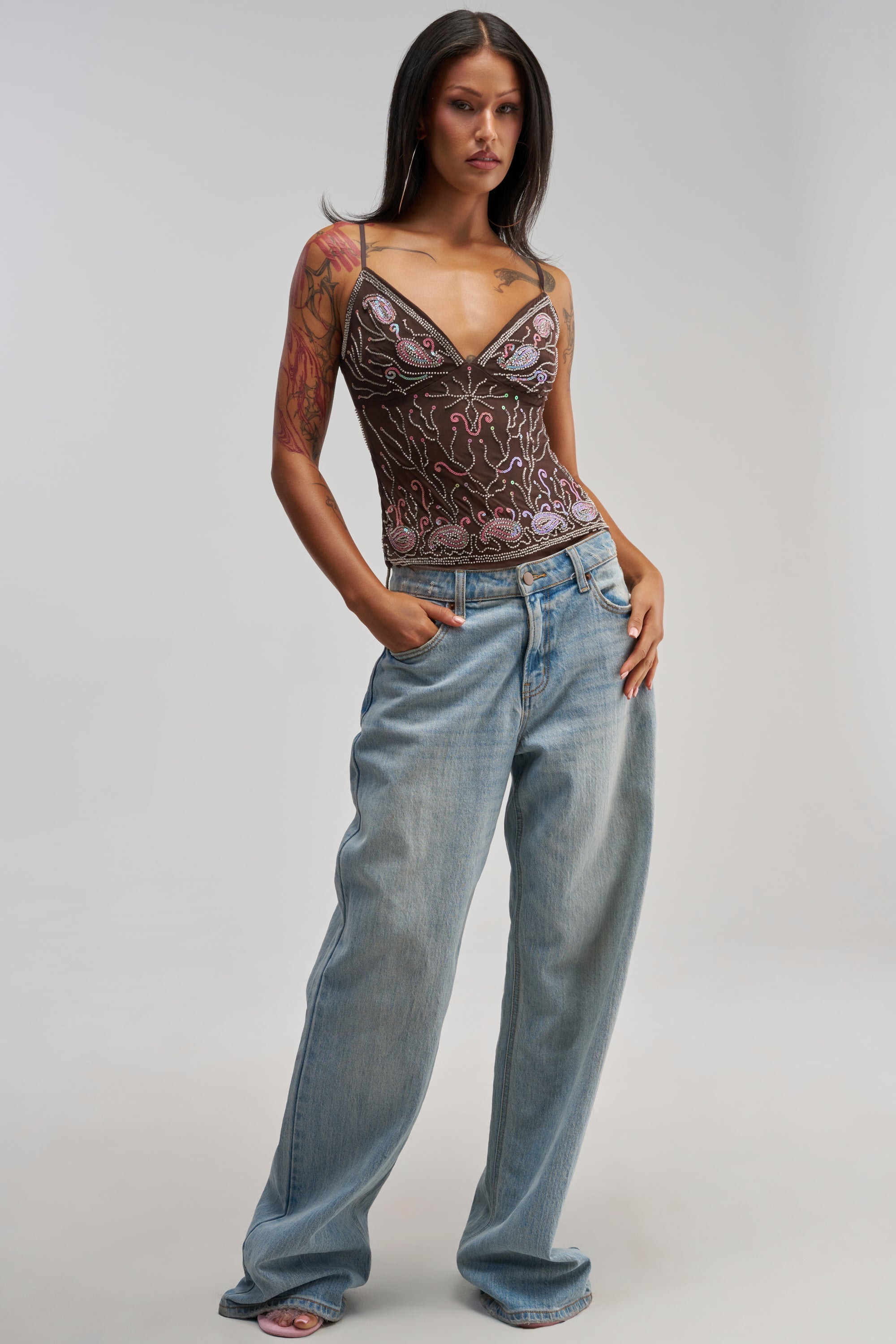 DREAMER BEADED CAMI TOP