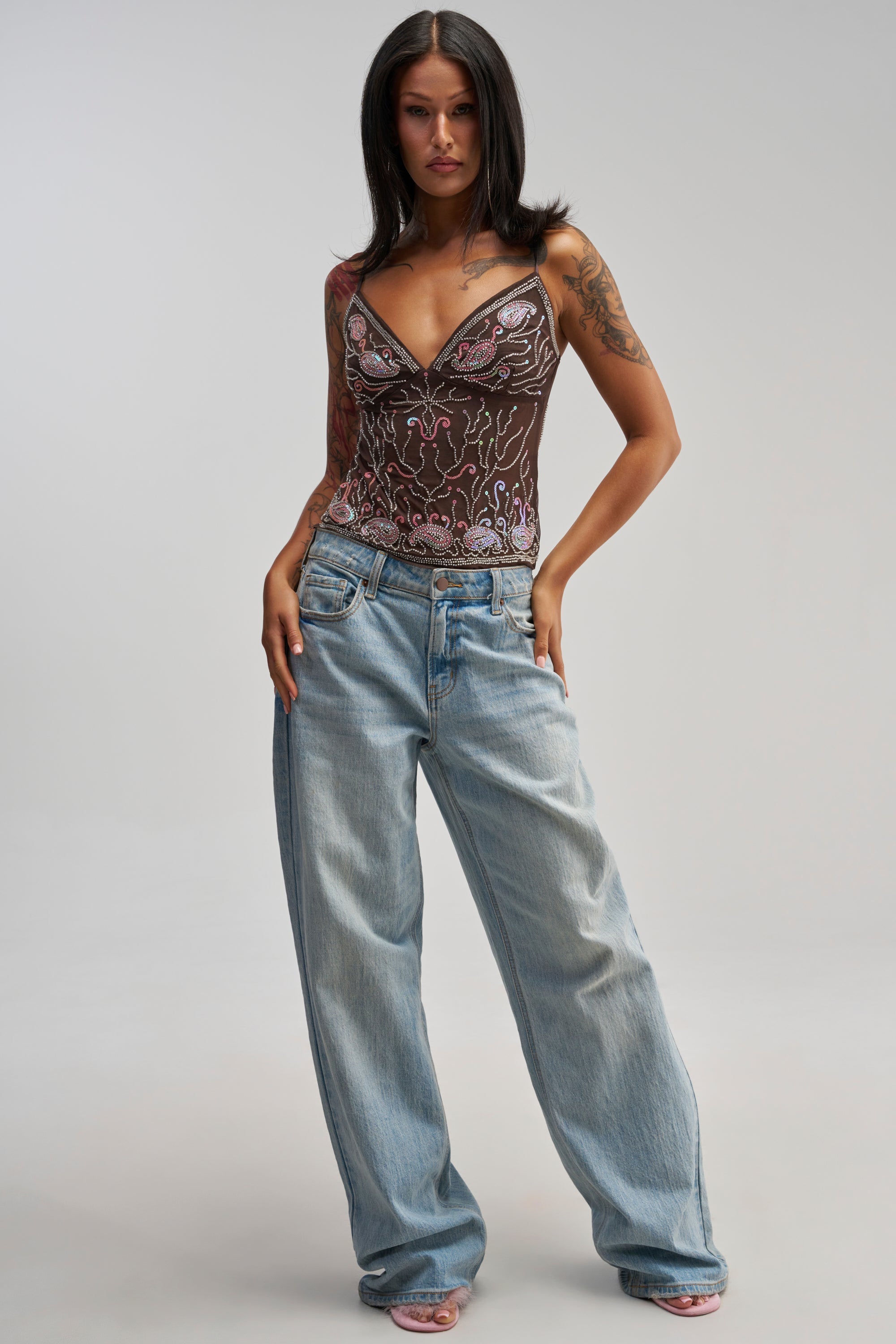 DREAMER BEADED CAMI TOP