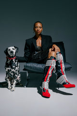 AZALEA WANG NITRO RED MULTI SPORTY STILETTO BOOT
