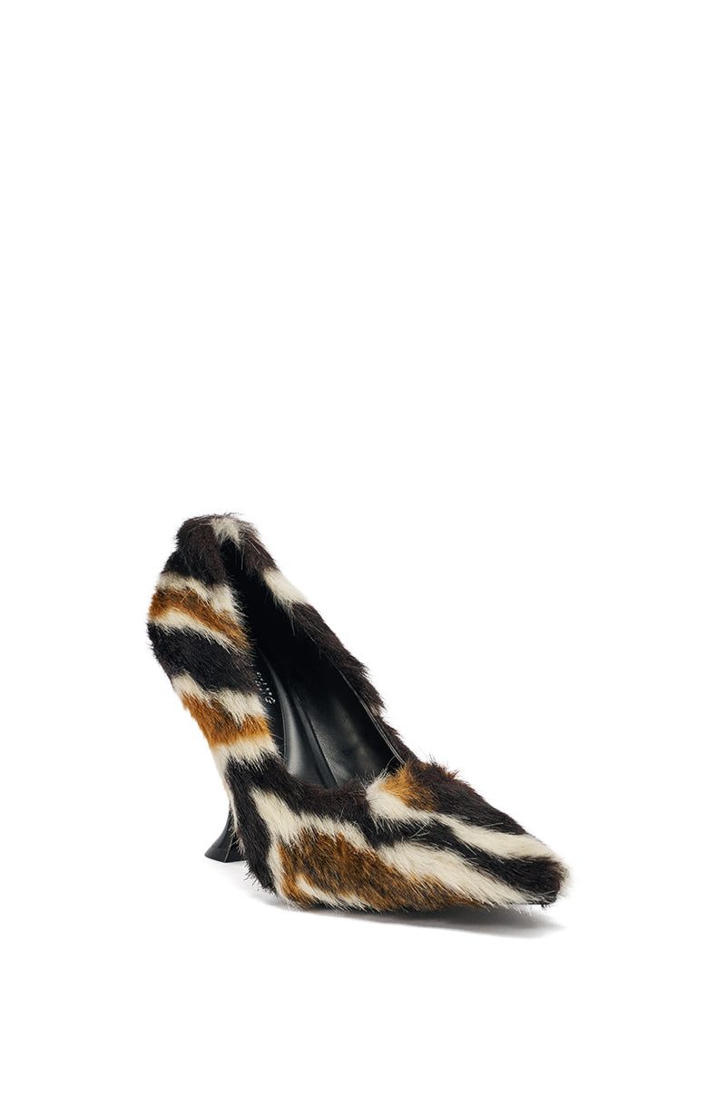 AZALEA WANG PAULHINO FAUX FUR PUMP