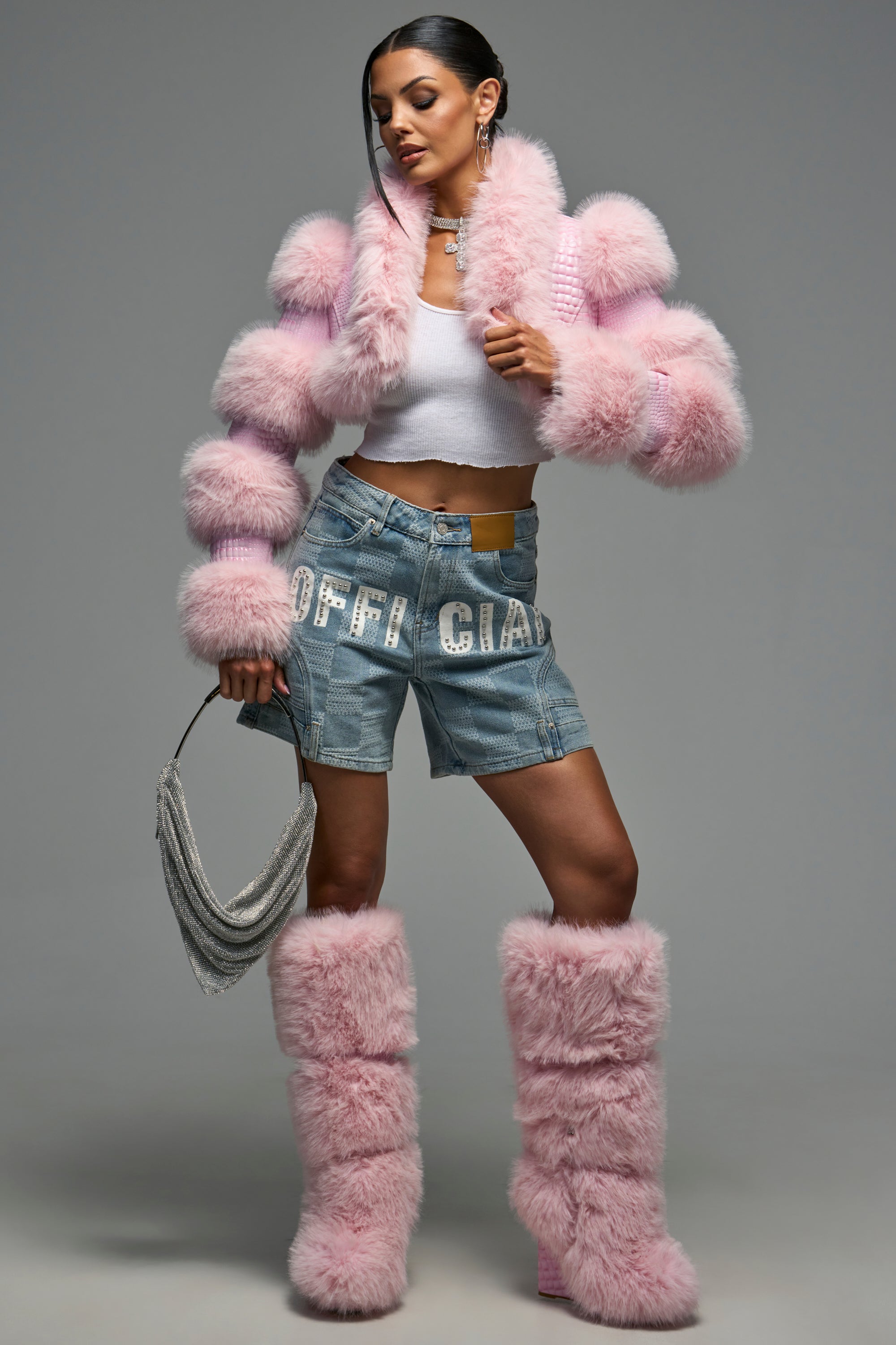 AZALEA WANG PILLOW TALK PINK WEDGE BOOT