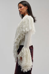 AT YOUR BEST FRINGE CARDIGAN