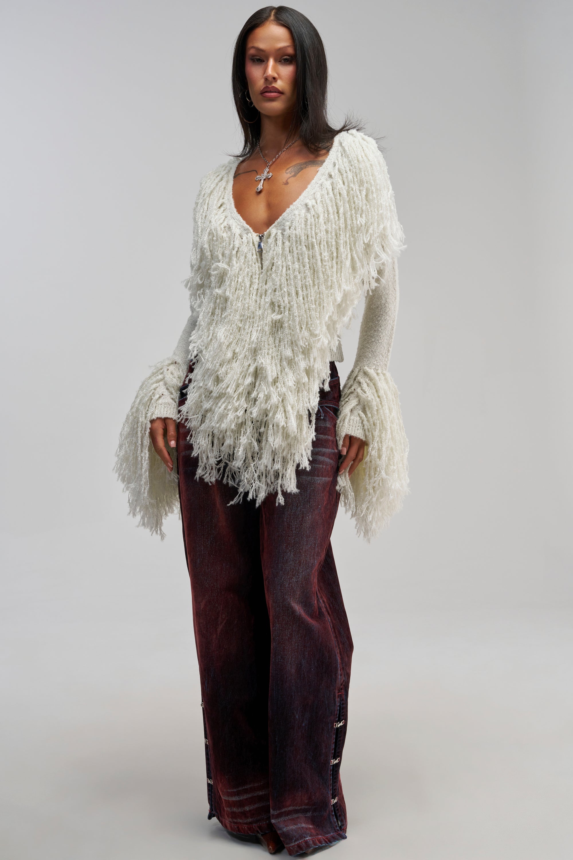 AT YOUR BEST FRINGE CARDIGAN