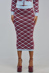 AVA ARGYLE MAXI SKIRT
