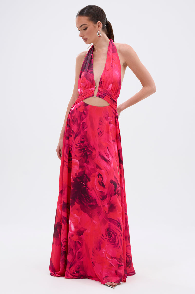 ALL EYES ON ME CUT OUT MAXI DRESS