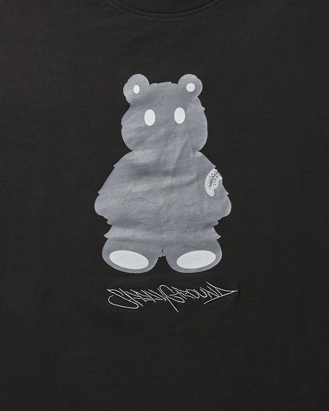 SHORT SLEEVE GRAPHIC MONEY BEAR T-SHIRT (BLACK)