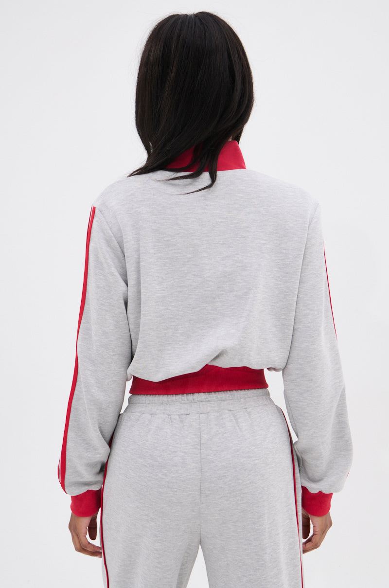ALL STAR FULL ZIP MOCK NECK SWEATSHIRT