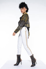 ALL ABOUT PEARLS HIGH RISE TROUSER