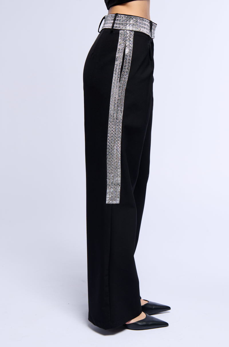 ALL NIGHT DREAM WOVEN WIDE LEG TROUSER
