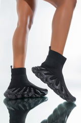 ALL YOU EVER TALK ABOUT FLAT SNEAKER BLACK