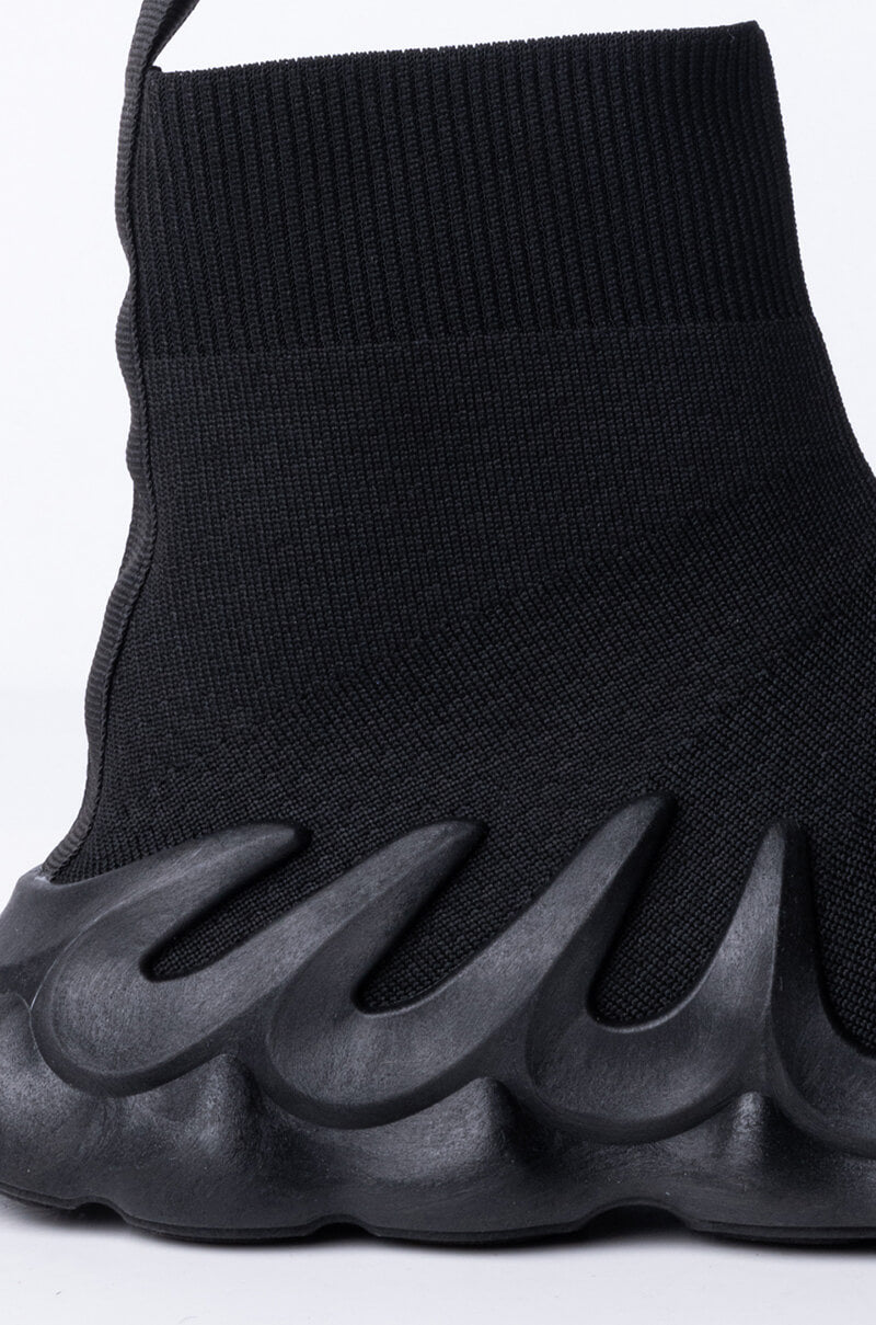 ALL YOU EVER TALK ABOUT FLAT SNEAKER BLACK