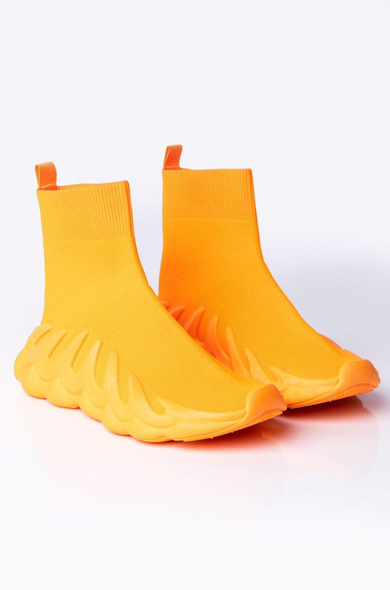 ALL YOU EVER TALK ABOUT FLAT SNEAKER ORANGE