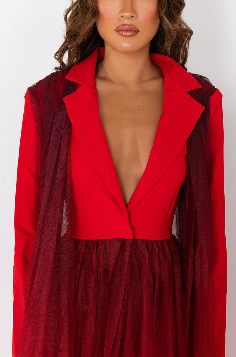 AVANT GARDE OMBRE TULLE TRENCH