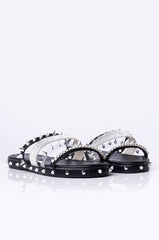 AZALEA WANG BALL SO HARD SLIP ON SANDAL BLACK