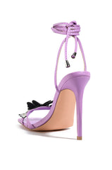 AZALEA WANG CHEER PURPLE BUTTERFLY EMBELLISHED SANDAL