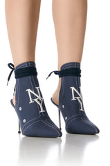 AZALEA WANG NAVY BASEBALL CAP PUMP