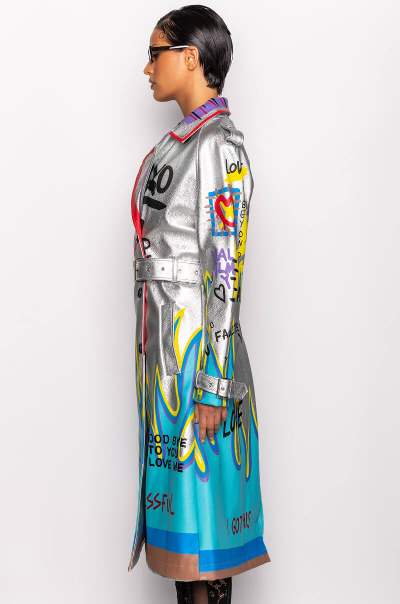 AZALEA WANG PHOENIX RISING MOTO PATCH JACKET