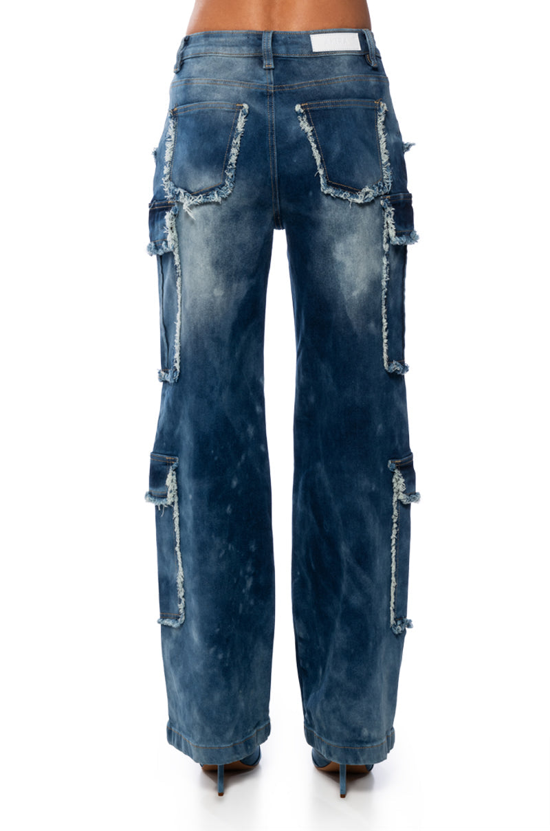 BABY GIRL CARGO JEANS
