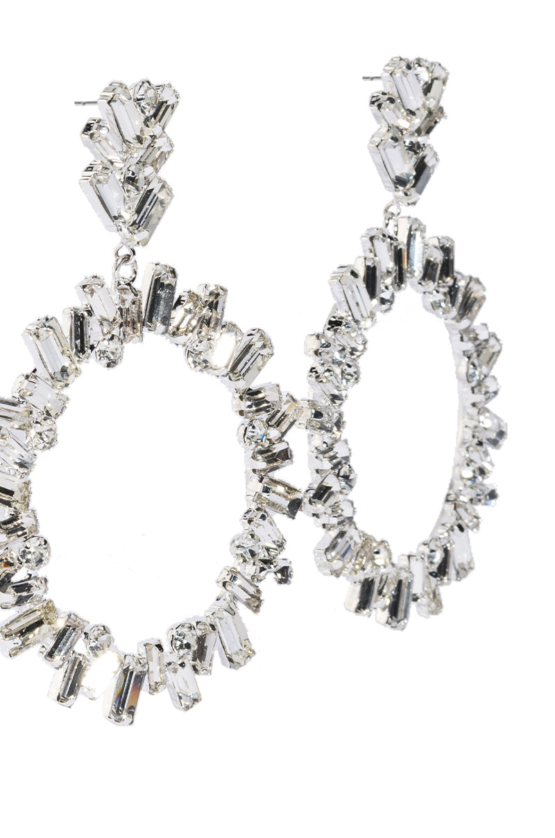 BLING IT ON EARRING IN SILVER