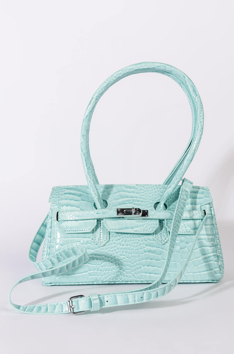 BLUE DREAMS CROC PURSE