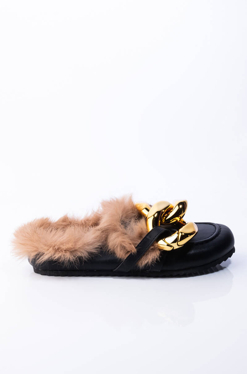 BOSS VIBE FUR LINED LOAFERS