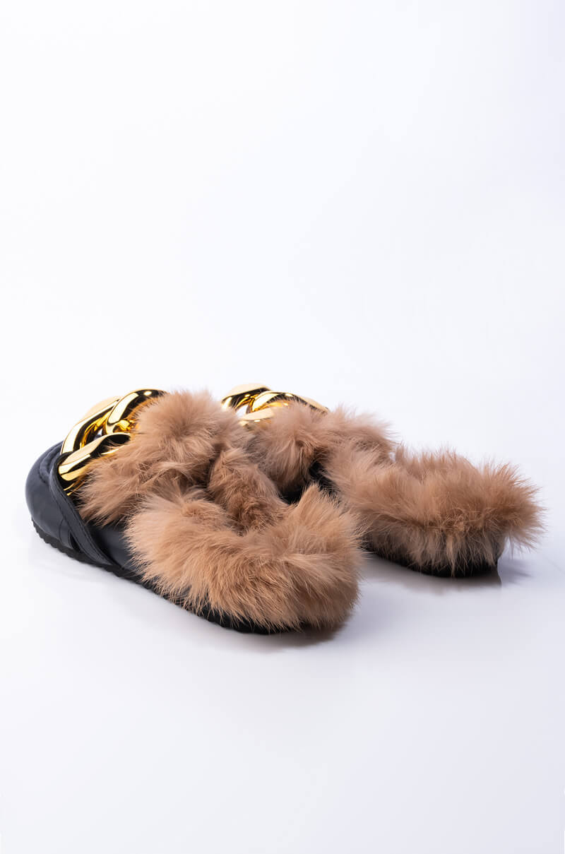 BOSS VIBE FUR LINED LOAFERS