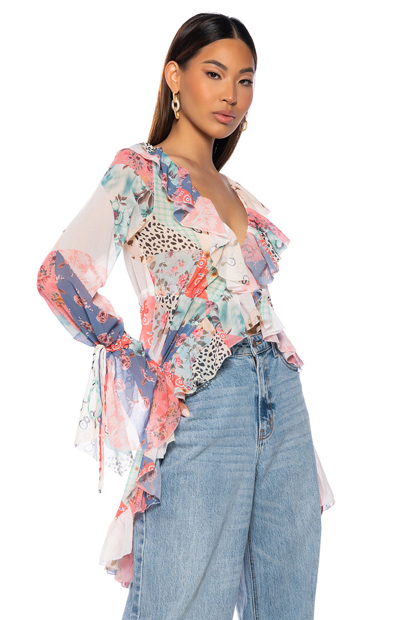 CAUGHT YOUR EYE LONG LENGTH BLOUSE