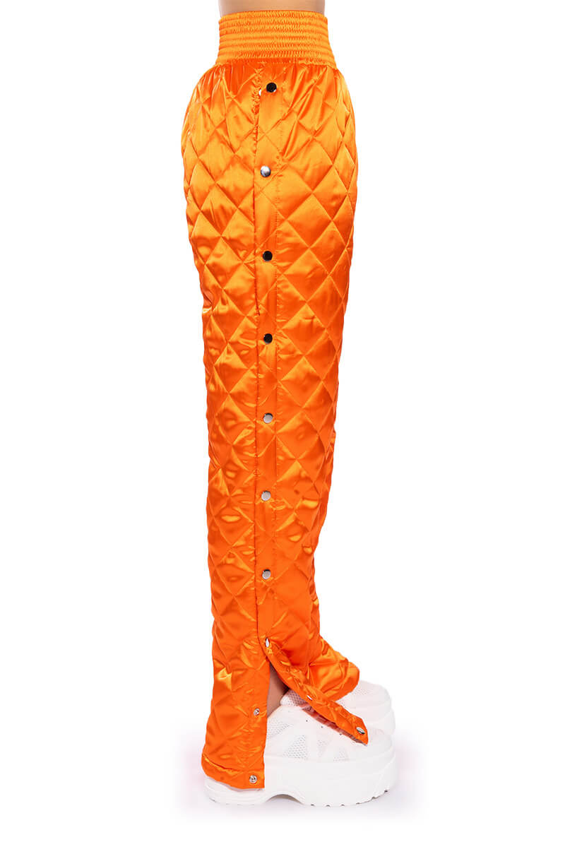 ARYA QUILTED SATIN BREAKAWAY JOGGER