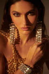 CRYSTAL WATERFALL EARRING