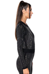 DIAMOND MESH BODYSUIT