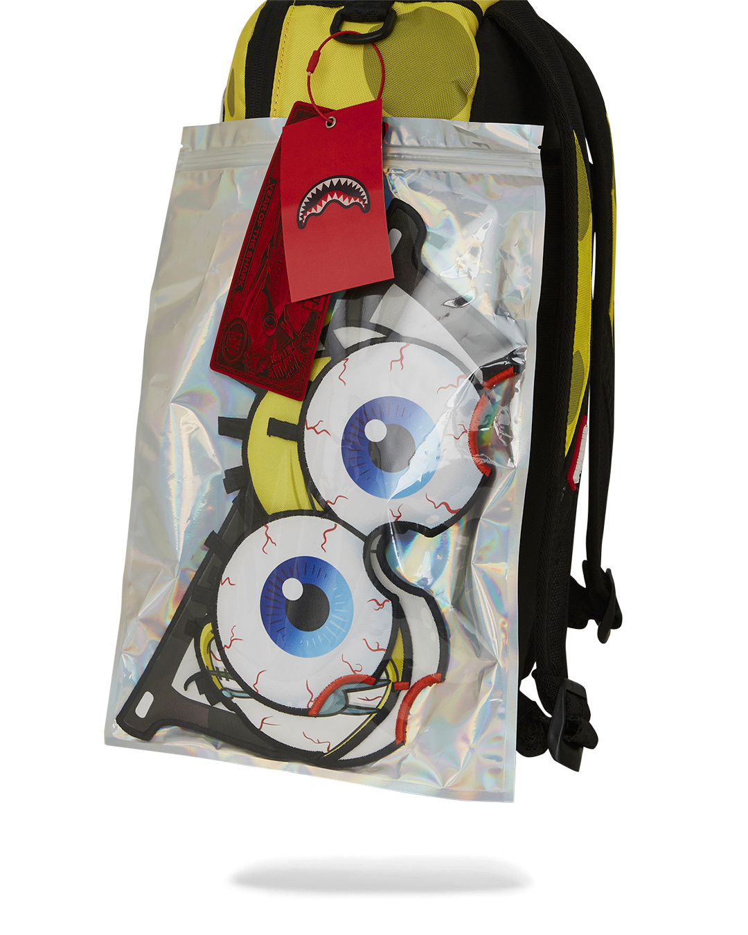 SPONGEBOB EYE POP REMOVABLE EYES BACKPACK