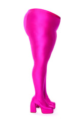 AZALA WANG HEYHEY DISCO STRETCH CHUNKY PLUS PANT BOOT IN FUCHSIA